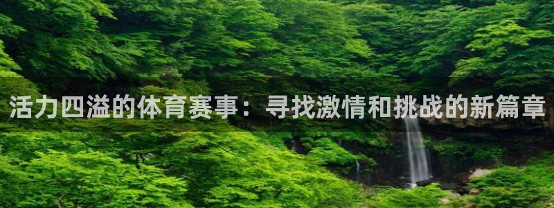 杏悦体育：活力四溢的体育赛事：寻找激情和挑战的新篇章